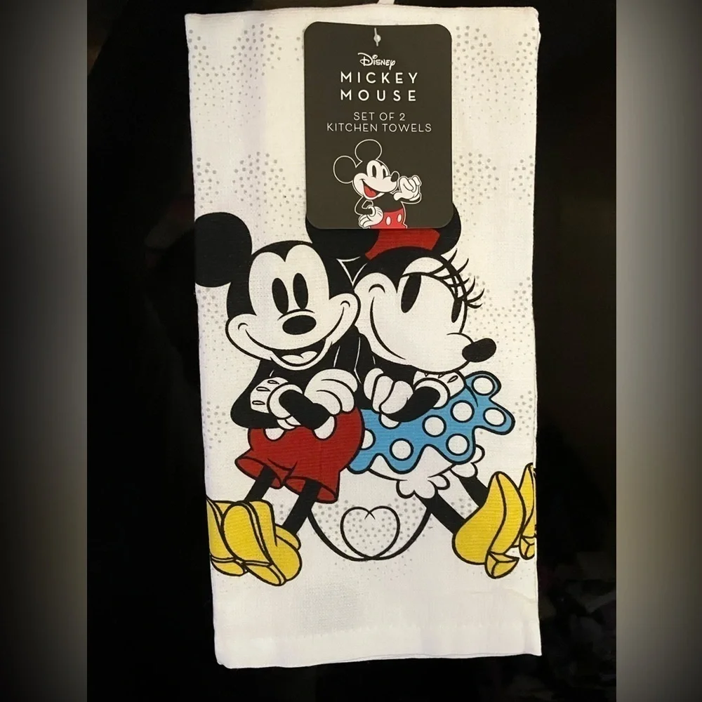 Disney Mickey & Minnie Mouse 2 Pack Towel Set